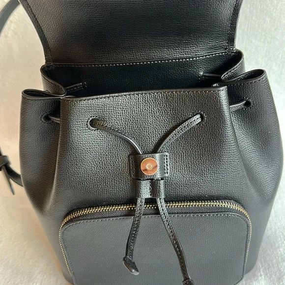 NWOT Kate Spade Black Leather Small Backpack Purse & Wallet combination Bag - Picture 4 of 14
